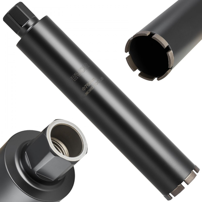 Τρυπάνι με πυρήνα VEVOR, διάμετρος 76 mm, βάθος τρυπήματος 356 mm, εσωτερικό σπείρωμα 1-1/4 in-7, τεχνολογία συγκόλλησης υψηλής ακρίβειας, τρυπάνι με πυρήνα υγρού διαμαντιού για οπλισμένο σκυρόδεμα, κόκκινα τούβλα και τοιχοποιία