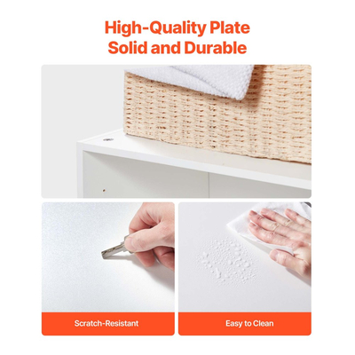 Ντουλάπι τοίχου VEVOR για πλυντήριο, 2 επιπέδων κρεμαστό ντουλάπι τοίχου με ρυθμιζόμενο ράφι, αποθηκευτικός χώρος ντουλαπιών 60 cm με 2 πόρτες, για κουζίνα, μπάνιο, πλυντήριο, 30 x 60 x 60 cm (Β x Π x Υ), λευκό