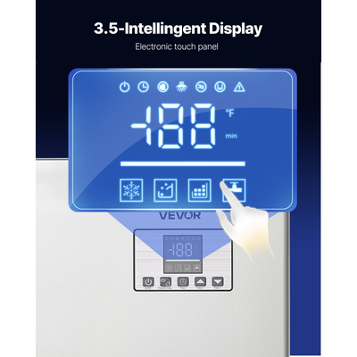 Επαγγελματική παγομηχανή VEVOR, παγομηχανή 181KG/24H με δοχείο αποθήκευσης από ανοξείδωτο χάλυβα 136KG, αυτόματος αυτοκαθαριζόμενος παγομηχανή με οθόνη αφής για μπαρ, καφέ, εστιατόριο, επιχειρήσεις, εμπορικές