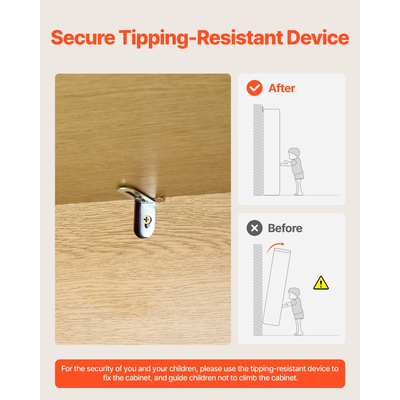 VEVOR Συρταριέρα με 6 συρτάρια από ρατάν, Διπλή συρταριέρα για υπνοδωμάτιο, Συρταριέρα από φυσικό ρατάν με μεταλλική λαβή, Μοντέρνα ξύλινη συρταριέρα οργάνωσης ρούχων και αποθήκευση για υπνοδωμάτιο, σαλόνι, διάδρομο, Burlywood