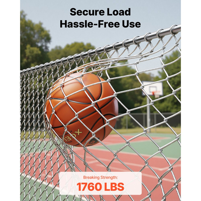 Συρματόσχοινο VEVOR 3,2 mm, μήκος 152 m, καλώδιο από ανοξείδωτο χάλυβα 316 με κόφτη, αντοχή σε θραύση 798 kg, κατασκευή 1 x 19 κλώνων, χαλύβδινο καλώδιο για σύστημα κιγκλιδωμάτων καταστρώματος, πέργκολα κήπου