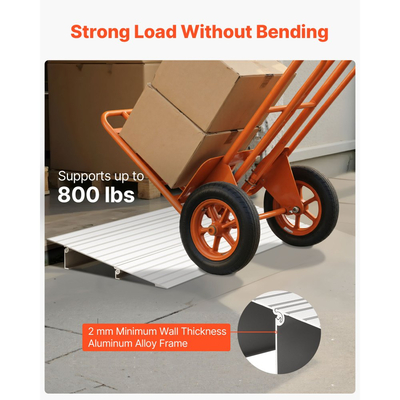 Ράμπα κατωφλίου πόρτας VEVOR, ύψος 59 mm, ράμπα κατωφλίου από κράμα αλουμινίου με ονομαστική χωρητικότητα φορτίου 363 kg, ράμπες για άτομα με αναπηρία για σκαλοπάτια σπιτιού για αναπηρικά αμαξίδια, σκούτερ, ηλεκτρικά αμαξίδια, περιπατητές, ποδήλατα, τρίκυκλα