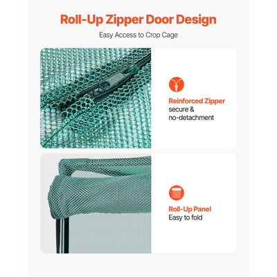 Κλουβί Καλλιέργειας VEVOR, Σκηνή Προστασίας Φυτών 1,2 x 1,2 x 1,8 m με Πόρτα με Φερμουάρ, Ψηλό Κλουβί Καλλιέργειας Ανθεκτικό στον Αέρα, Εύκολο στην Εγκατάσταση, Υπερυψωμένο Κάλυμμα για Εξωτερικό Πάρκο, Δίχτυ για Φυτά Ντομάτας για Κήπο, Αίθριο, Γκαζόν
