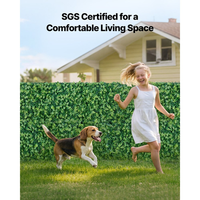 Τεχνητό τοίχο φυτών VEVOR, 4 τεμάχια 61 x 243,8 cm τεχνητά πάνελ πυξαριού, προστασία από τον ήλιο, φόντο πρασίνου, φράχτης προστασίας από τον ήλιο, ψεύτικο γρασίδι για γάμο, εσωτερικό, εξωτερικό κήπο, αυλή