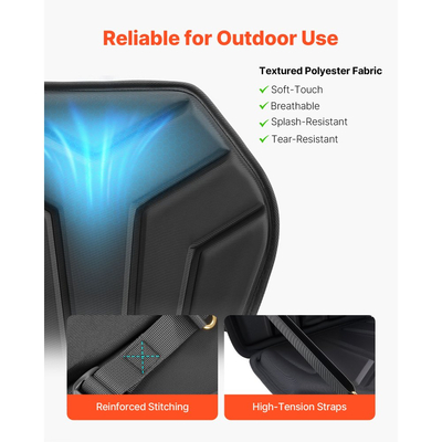 Κάθισμα καγιάκ VEVOR, 1 πακέτο πάχους 31 mm, Κάθισμα σανίδας γενικής χρήσης με υποστήριξη πλάτης, Εξαγωνικό μαλακό μαξιλάρι καθίσματος στην κορυφή με τσάντα αποθήκευσης και ρυθμιζόμενους ιμάντες για SUP, καγιάκ ψαρέματος/φουσκωτό