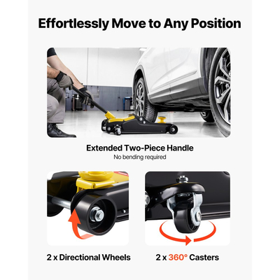 Γρύλος δαπέδου χαμηλού προφίλ VEVOR, χωρητικότητας 2,5 τόνων, ατσάλινος αγωνιστικός γρύλος δαπέδου με αντλία γρήγορης ανύψωσης μονού εμβόλου και υπερυψωμένη σέλα, υδραυλικός ανυψωτήρας καροτσιού για σπορ αυτοκίνητα, SUV, εύρος ανύψωσης 85-350 mm