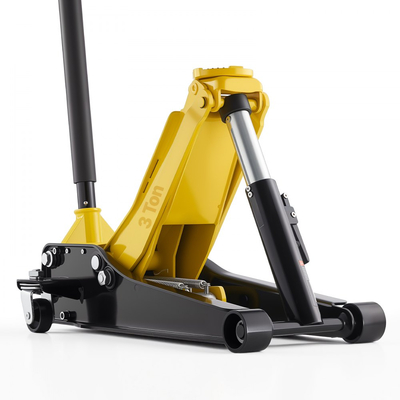 Γρύλος δαπέδου χαμηλού προφίλ VEVOR, χωρητικότητας 3 τόνων, ατσάλινος αγωνιστικός γρύλος δαπέδου με αντλία γρήγορης ανύψωσης διπλών εμβόλων, υδραυλικός ανυψωτήρας καροτσιού για σπορ αυτοκίνητα, sedan, SUV, φορτηγάκια, εύρος ανύψωσης 75-500 mm