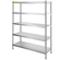 VEVOR Shelving Unit 48x18,5 Inch Storage Shelves 5-Tier shelving Units And Storage Adjustable Shelf Storage Unit Ρυθμιζόμενα πόδια Ράφια Μονάδες Ράφια κουζίνας από ανοξείδωτο χάλυβα