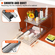 VEVOR 2 Επίπεδο 13&quot; Π x 21&quot; D Συρόμενος Οργανισμός Ντουλάπας, Ράφια βαρέως τύπου Slide Out, Συρτάρια από επιχρωμιωμένο χάλυβα, Συρόμενο συρτάρι αποθήκευσης για εσωτερικό ντουλάπι κουζίνας, μπάνιο, κάτω από νεροχύτη