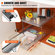 VEVOR 2 Tier 19&quot;W x 20&quot;D Pull Out Organizer ντουλαπιών, Heavy Duty Slide Out Pantry ράφια, συρτάρια από επιχρωμιωμένο χάλυβα, συρόμενο συρτάρι αποθήκευσης για εσωτερικό ντουλάπι κουζίνας, μπάνιο, κάτω από νεροχύτη