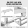 VEVOR Αλουμίνιο Dunnage Rack Stationary Dunnage Rack 48” x 20” x 8” Storage Rack
