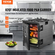 Βάση μεταφοράς φαγητού VEVOR Insulated, Hot Box 82 Qt για Catering, LLDPE Food Box Carrier με διπλές πόρπες, θερμαντήρας φαγητού εμπρός φόρτωσης με λαβές, στοιβαζόμενος τελικός φορτωτής για εστιατόριο, καντίνα κ.λπ. Bla