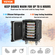 VEVOR Insulated Food Carrier Stackable Catering Dishbox 90L Chafing Dish