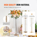 VEVOR 4PCS 35,43 ιντσών /90cm Ψηλός Κρυστάλλινος Σταντ Γάμου Λουλούδια, Πολυτελή Κεντρικά Βάζα Λουλούδια Κρυστάλλινο Χρυσό Βάζο Μεταλλικό, Ιδανικό για Τελετή Τελετής Γαμήλιο πάρτι T-stage Dinner Event Ξενοδοχείο Διακόσμηση σπιτιού
