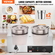 VEVOR Commercial Soup Warmer Soup Station with 2*7,4 Qt Pot Soup Kettle Warmer