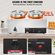 VEVOR Commercial Soup Warmer Soup Station with 2*7,4 Qt Pot Soup Kettle Warmer