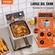 VEVOR Commercial Electric Deep Fryer 3100W 9L από ανοξείδωτο ατσάλι Αναβάθμιση 200°C