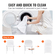 VEVOR 100PCS White Stretch Spandex Πτυσσόμενα καλύμματα καρέκλας, Universal Εφαρμοσμένο κάλυμμα καρέκλας, Αφαιρούμενα πλενόμενα προστατευτικά καλύμματα, για γάμους, γιορτές, συμπόσιο, πάρτι, γιορτή, δείπνο