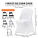VEVOR 50PCS White Stretch Spandex Πτυσσόμενα καλύμματα καρέκλας, Universal Εφαρμοσμένο κάλυμμα καρέκλας, Αφαιρούμενα πλενόμενα προστατευτικά καλύμματα, για γάμους, γιορτές, συμπόσιο, πάρτι, γιορτή, δείπνο