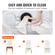 VEVOR 50PCS Ivory White, Stretch Spandex Πτυσσόμενα καλύμματα καρέκλας, Universal Εφαρμοσμένο κάλυμμα καρέκλας, Αφαιρούμενα πλενόμενα προστατευτικά καλύμματα, για γάμο, γιορτή, συμπόσιο, πάρτι, γιορτή, δείπνο