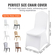 VEVOR 200PCS White Stretch Spandex Πτυσσόμενα καλύμματα καρέκλας, Universal εφαρμοστό κάλυμμα καρέκλας, Αφαιρούμενα πλενόμενα προστατευτικά καλύμματα, για γάμους, γιορτές, δεξιώσεις, πάρτι, γιορτές