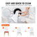 VEVOR 30PCS White Stretch Spandex Πτυσσόμενα καλύμματα καρέκλας, Universal εφαρμοστό κάλυμμα καρέκλας, Αφαιρούμενα πλενόμενα προστατευτικά καλύμματα, για γάμους, γιορτές, δεξιώσεις, πάρτι, γιορτές