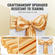 VEVOR 50 PCS Golden Stretch Spandex Chair Sashes Φιόγκοι, Slip κάλυμμα καρέκλας και Stretch Chair Sash, Ελαστικές ταινίες καρέκλας, Εφαρμόσιμος γάμος, γιορτές, συμπόσιο, πάρτι, διακόσμηση καρέκλας γιορτής