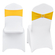 VEVOR 30 Sets Stretch Spandex Πτυσσόμενα καλύμματα καρέκλας, Universal Εφαρμοσμένο κάλυμμα καρέκλας με φύλλα καρέκλας, Αφαιρούμενα πλενόμενα προστατευτικά καλύμματα, για γάμους, διακοπές, δεξιώσεις, πάρτι, τραπεζαρία (30 σετ Gold &amp; White)