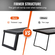 VEVOR Πτυσσόμενη ψησταριά Campfire Φορητή ψησταριά Camping Fire Pit Steel Υπαίθριο πικνίκ μπάρμπεκιου