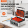 VEVOR Εμπορική σχάρα Panini Press Grill Electric Sandwich Maker Griddle Plate 14&quot;x9