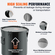 Κάδος γράσου φριτέζας VEVOR, 8 Gal Oil Disposal Caddy Κάδος λαδιού φριτέζας από ανοξείδωτο ατσάλι Αντισκωριακή επίστρωση, Δοχείο μεταφοράς λαδιού με καπάκι, κλιπ κλειδώματος, σακούλα φίλτρου για φιλτράρισμα ζεστού μαγειρικού λαδιού, μαύρο