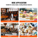 VEVOR Electric Donut Maker, Εμπορική μηχανή ντόνατ 2000W με αντικολλητική επιφάνεια, 9 οπές Θερμαινόμενη μηχανή βάφλα διπλής όψης που κάνει 9 ντόνατς, θερμοκρασία 50-300℃, για χρήση στο εστιατόριο και στο σπίτι