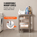 VEVOR Τραπέζι εργασίας 24 x 24 x 34 ίντσες NSF Τραπέζι εργασίας από ανοξείδωτο ατσάλι για επαγγελματική κουζίνα Prep πάγκος εργασίας 60X60X88cm με κάτω ράφι Τραπέζι εργασίας Silvery for Commercial Kitchen Restaurant