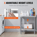VEVOR Τραπέζι εργασίας 24 x 30 x 32 ίντσες NSF Τραπέζι εργασίας από ανοξείδωτο ατσάλι για επαγγελματική κουζίνα Prep πάγκος εργασίας 60X76X80cm με κάτω ράφι Τραπέζι εργασίας Silvery for Commercial Kitchen Restaurant