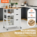 VEVOR Kitchen Island Cart Ντουλάπι αποθήκευσης σε τροχό με συρτάρι και ράφια