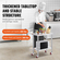 VEVOR Τραπέζι εργασίας Catering από ανοξείδωτο ατσάλι 30x18 ιντσών Επαγγελματικό τραπέζι κουζίνας με 4 ρόδες Commercial Food Prep Πάγκος εργασίας με ευέλικτο ράφι προσαρμογής για τραπέζι προετοιμασίας κουζίνας