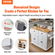 VEVOR Kitchen Island Cart με μασίφ ξύλινη μπλούζα, 35,4&quot; πλάτους κινητά καρότσια με ντουλάπι αποθήκευσης, κυλιόμενο τραπέζι κουζίνας με σχάρα μπαχαρικών, σχάρα για πετσέτες και συρτάρι, φορητά νησιά σε ρόδες, λευκό