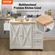 VEVOR Kitchen Island Cart με μασίφ ξύλινη κορυφή, 45,3&quot; πλάτος κινητά καρότσια με ντουλάπι αποθήκευσης, κυλιόμενο τραπέζι κουζίνας με σχάρα μπαχαρικών, σχάρα για πετσέτες, φύλλο και συρτάρι, φορητά νησιά σε ρόδες, λευκό