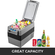 VEVOR Car Refrigerator 55L Compressor Portable Μικρό Ψυγείο Αυτοκινήτου Ψυγείο Καταψύκτης Vehicle Car Truck RV Boat Mini Electric Cooler for Driving Travel Fishing Outdoor and Home