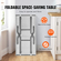 VEVOR Commercial τραπέζι εργασίας Σταθμός εργασίας 48x30 ιντσών Πτυσσόμενο Εμπορικό τραπέζι προετοιμασίας, διπλό ράφι από ανοξείδωτο ατσάλι πτυσσόμενο τραπέζι, τραπέζι εργασίας κουζίνας με φορτίο 772 λίβρες Silver Inox Steel Kitchen Island