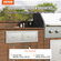Vevor 75*25cm Συρτάρι Bbq Διπλά Οριζόντια Συρτάρια ανθεκτικά με ντουλάπι αποθήκευσης