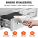 Vevor 75*25cm Συρτάρι Bbq Διπλά Οριζόντια Συρτάρια ανθεκτικά με ντουλάπι αποθήκευσης