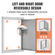 VEVOR BBQ Access Door, 432x610 mm Μονή Πόρτα Κουζίνας, Εξωτερική Πόρτα από ανοξείδωτο ατσάλι, Πόρτα Εφαρμογής από Ανοξείδωτο Χάλυβα, Επιτοίχια Κατακόρυφη Πόρτα με Χειρολαβή, για BBQ Island, Ψητοπωλείο, Εξωτερικό ντουλάπι