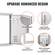 VEVOR BBQ Access Door, 610x431 mm Μονή εξωτερική πόρτα κουζίνας, ανοξείδωτη χωνευτή πόρτα, επιτοίχια κατακόρυφη πόρτα με λαβή, αεραγωγούς και γάντζο, για BBQ Island, Ψητοπωλείο, Εξωτερικό ντουλάπι