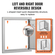 VEVOR BBQ Access Door, 457x508 mm Μονή εξωτερική πόρτα κουζίνας, ανοξείδωτη πόρτα χωνευτή, τοίχος κάθετη πόρτα με λαβή και γάντζο, για BBQ Island, Ψητοπωλείο, Εξωτερικό ντουλάπι