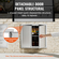 VEVOR BBQ Access Door, 660x610 mm Διπλή Πόρτα Εξωτερικής Κουζίνας, Πόρτα από ανοξείδωτο ατσάλι, Flush Mount Door, Wall Κατακόρυφη Πόρτα με Χειρολαβές, για BBQ Island, Ψητοπωλείο, Εξωτερικό ντουλάπι