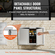 VEVOR BBQ Access Door, 710x482 mm Διπλή Πόρτα Εξωτερικής Κουζίνας, Πόρτα από ανοξείδωτο ατσάλι Flush Mount, Επιτοίχια Κατακόρυφη Πόρτα με Χειρολαβές, για BBQ Island, Ψητοπωλείο, Εξωτερικό ντουλάπι