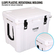 Φορητό ψυγείο VEVOR Insulated, 45 qt, Χωράει 45 δοχεία, Σκληρός ψύκτης συγκράτησης πάγου με λαβή βαρέως τύπου, κουτί μεσημεριανού γεύματος πάγου για κάμπινγκ, παραλία, πικνίκ, ταξίδια, εξωτερικούς χώρους, διατηρεί τον πάγο έως και 6 ημέρες