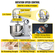 VEVOR Electric Food Mixer 20L Food Stand Mixer 500W Electric Dough Mixer Maker 220V Adjustable Commercial Mixer Grinder Εμπορική βάση Μίξερ για εμπορική χρήση κουζίνας