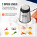 VEVOR Electric Food Chopper Επεξεργαστής φαγητού 5 φλιτζάνια γυάλινο μπολ Μίξερ κρεατομηχανής